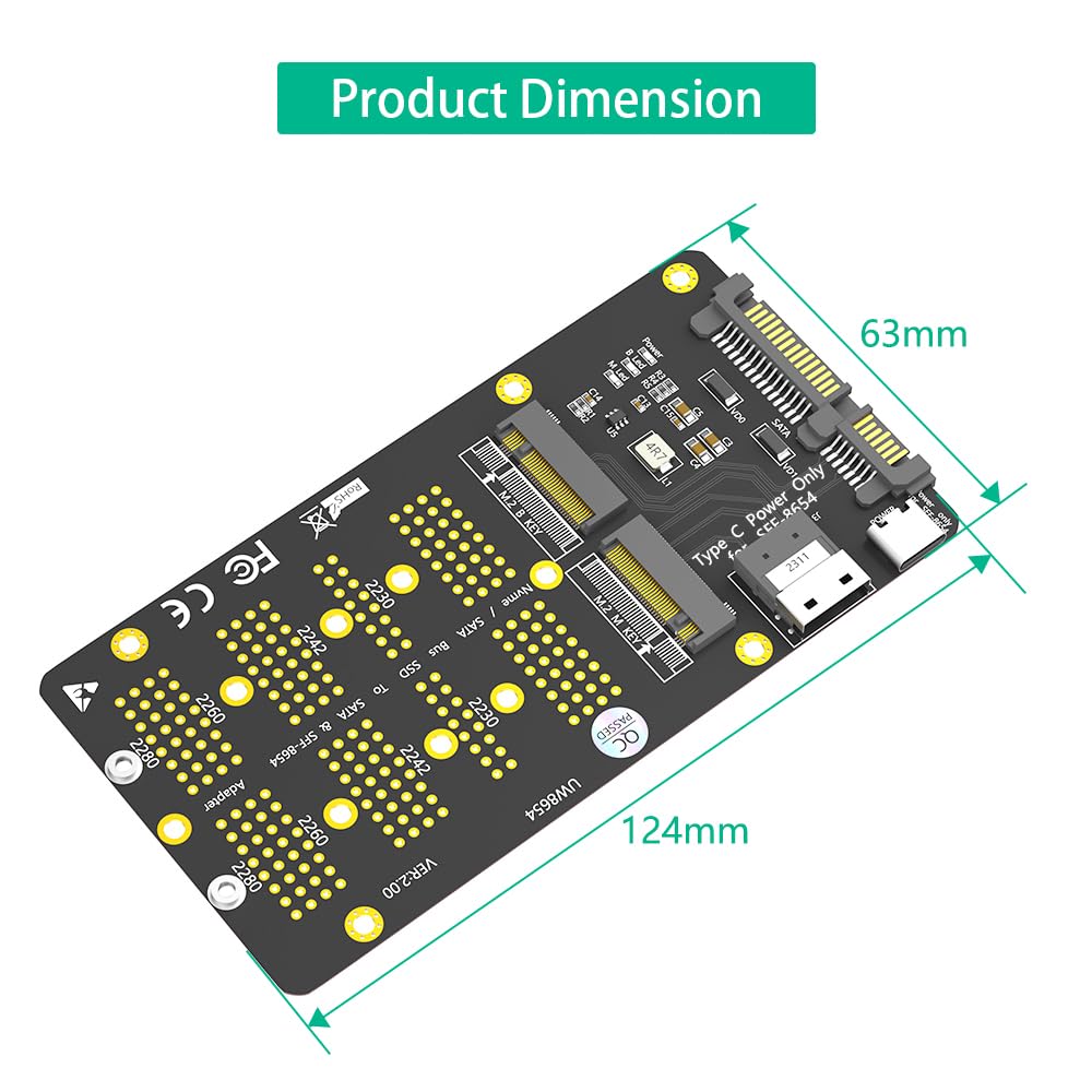 Amazon.com: New Version 2 in 1 Combo M.2(NGFF) NVMe SSD/SATA-Bus